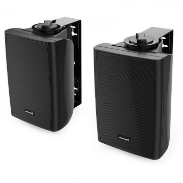 Audibax Elipse 6 Altavoces con Soporte Pared 6"2 Vías 50W RMS NegrasPareja