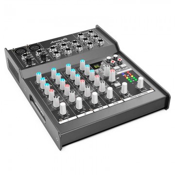 AUDIBAX 802 FX MESA DE MEZCLAS 6 CANALES Y EFECTOS