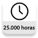 Horas de vida útil (según fabricante): 25000h