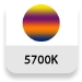 Temperatura de color: 5700K